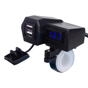 バイク用 USB充電器 電圧計 12V ハンターカブ CT125 スーパーカブ CBR250RR レブル CB400SF SR400 Z125 ZX-25R Z900RS アドレス ミラー