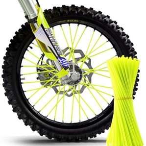 前後ホイール分 72本セット 黄 スポークスキン スポークラップ スポークカバー RM-Z250 450 RMX250S DR-Z400SM TS200 DR250R 250SB CRF