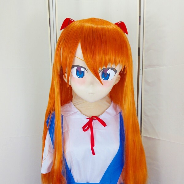 【衣装付き】アスカ 着ぐるみ マスク 美少女 アニメ コスプレ kigurumi mask anime cosplay