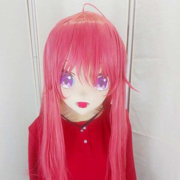 【衣装付き・鍵付全頭面】若月ニコ 着ぐるみ マスク 美少女 アニメ コスプレ kigurumi mask anime cosplay