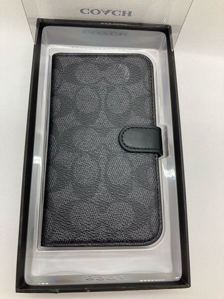 (A06)COACH iPhone 11用 手帳型ケース/ブラック コーチ スマホケース