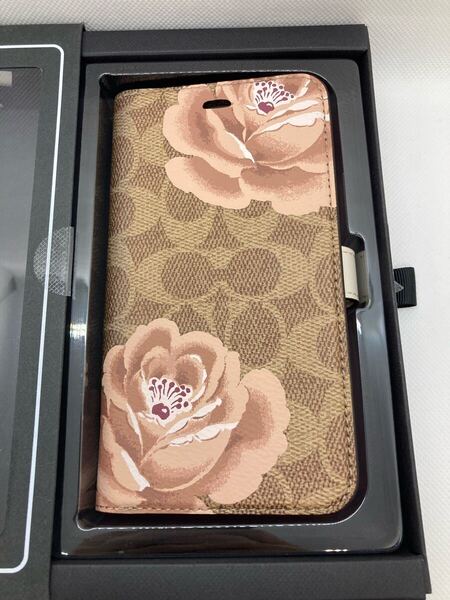 (A06)COACH iPhone 11用 手帳型ケース/ブラウン コーチ スマホケース
