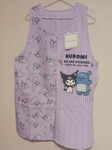 新品送料無料 クロミちゃん エプロン 大人用 保育士 介護士 M-L クロミ マイメロ マイメロディ