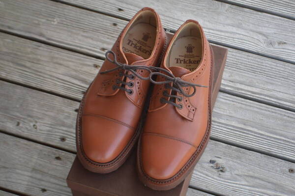 着用1回 TRICKER’S ノンネイティブ別注 US8/UK7.5 Cシェイド カントリー