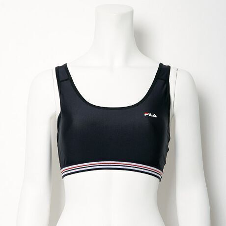 Lサイズ 新品 FILA フィラ レディース スポブラ 黒 ブラック 水陸両用 ヨガ ジム 水着 フィットネス ブラトップ トップス 送料無料 316236