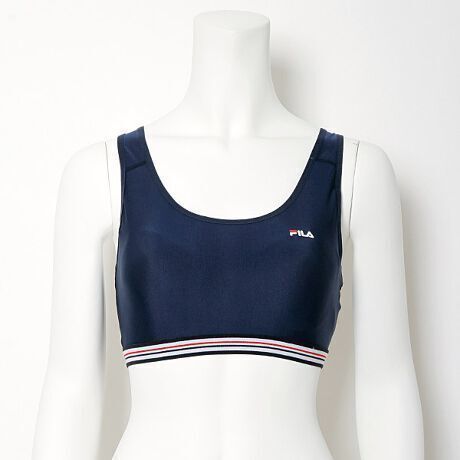 【Lサイズ】 新品 FILA フィラ レディース スポブラ ネイビー 水陸両用 ヨガ ジム 水着 フィットネス ブラトップ トップス 316236送料無料