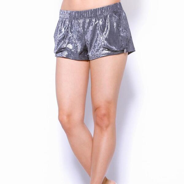 【Mサイズ】 新品 JILLSTUART SWIM ジルスチュアート ラメベロアパンツ ショートパンツ グレー リゾート プール 海水浴 レディース 水着