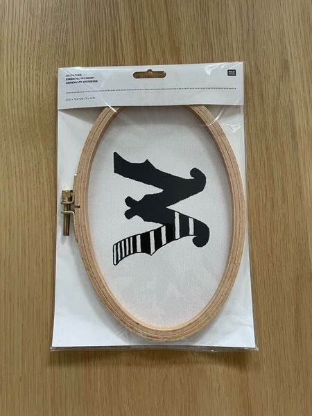 刺繍枠オーバルフープ横フレーム