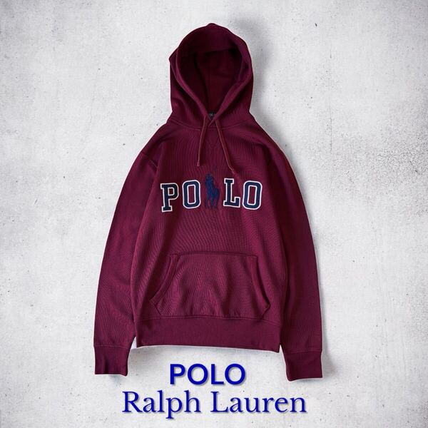 POLO Ralph Lauren ロゴ入り パーカー プルオーバー スウェットパーカー 古着 海外セールス品 ポロ ラルフローレン ポニー刺繍 輸入