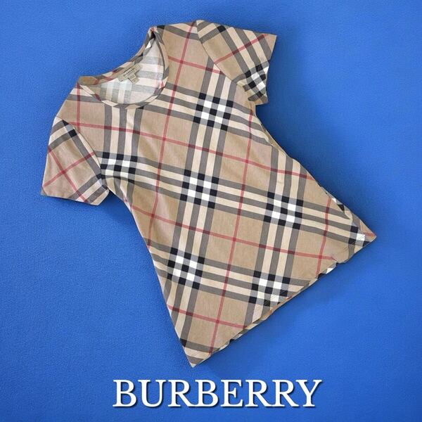 美品 BURBERRY レディース Tシャツ カットソー トップス 海外セールス品 ポルトガル製 ストレッチ素材 伸縮性抜群 バーバリー 女性用
