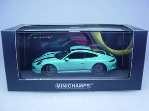 MINICHAMPS ALMOST REAL別注 1/43 Porsche 911 R (991) 2016 Mint Green ポルシェ ティファニーカラー