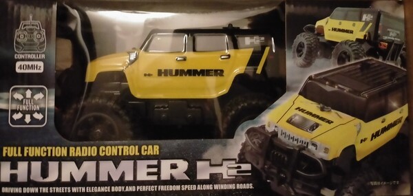 【新品】ラジコンカー●1/24 RC HUMMER H2 big wheel ハマー●イエロー●5150円●大迫力ビッグホイールフルファンクション オフロード 正規