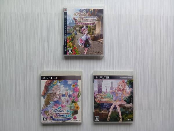 ps3 3本セット メルルのアトリエ トトリのアトリエ ロロナのアトリエ アーランドの錬金術士 1 2 3