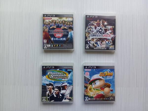 ps3 スポーツ系 4本セット パワースマッシュ 実況パワフルプロ野球2016 ウイニングイレブン2010 プロ野球スピリット 2014