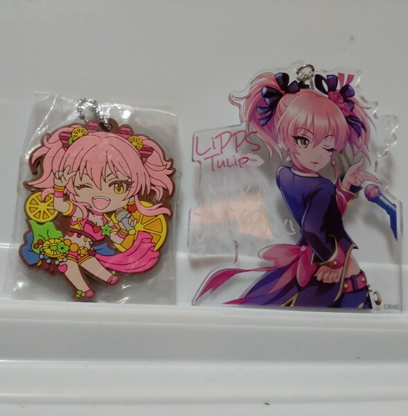 デレマス 城ヶ崎美嘉 LiPPSver.) デカアクリルキーホルダー &カプセルラバーマスコット セット アイドルマスター シンデレラガールズ