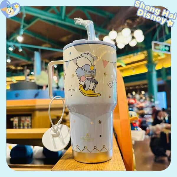 【現地購入☆正規品】ドナルド 誕生日 タンブラー 上海ディズニー 790ml