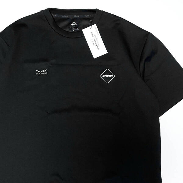 新品L★黒F.C.Real BristolコラボTシャツSIXPAD RECOVERY OVERSIZED TEEシックスパッドFCRBリカバリーウェアF.C.R.BスウェットSOPHジャージ