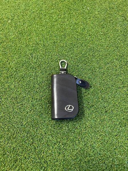 送料無料 LEXUS レクサス スマートキーケース キーバッグ 本革 レザー ブラック 贅沢