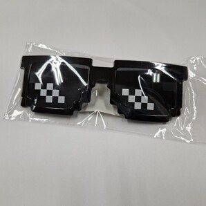 ピクセルグラス サングラス キッズ 大人も モザイク ドット