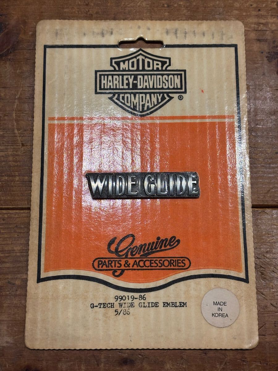 未開封デッドストック品　MOTER H-D CYCLES エンブレム　ハーレー CVO HD「ライク」タンクエンブレム ブラック | JH,タンク