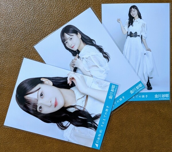 乃木坂46 金川紗耶 それまでの猶予 Web限定 生写真 3種 ヨリ チュウ ヒキ コンプ