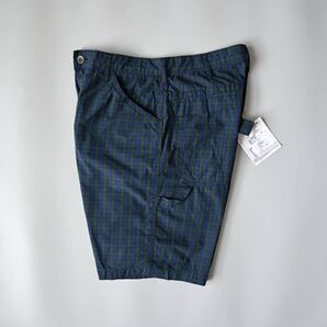 【未使用 ENGINIEERED GARMENTS Painter Shorts ブラックウォッチコットン 表記S USA製】ワーク&トラッドソースショーツ実寸W33