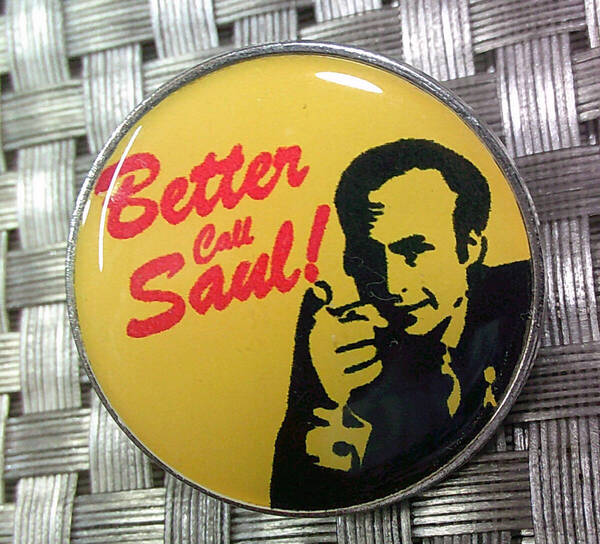 《DX濃黄円BCS》Better Call Saul ベター コール ソウル ブレイキング・バッド Breaking Bad ☆金属ピンバッジ■ドラマ 音楽ミュージック