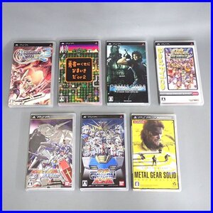 ★PSP 専用ソフト 7本セット/カプコンクラシックスコレクション/ガンダムVS.ガンダムNEXT PLUS/クライシスコア 他/まとめ&1808900753