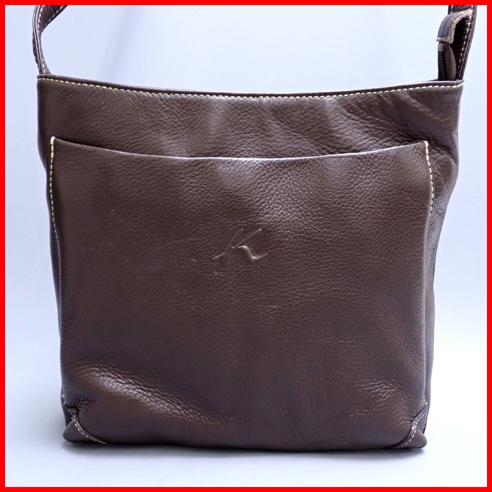 【未使用】キタムラ　レザー　ショルダーバッグ　ブラウン　カードケース付き 楽天市場】【布袋あり】Kitamura キタムラ レザーバッグ レザー