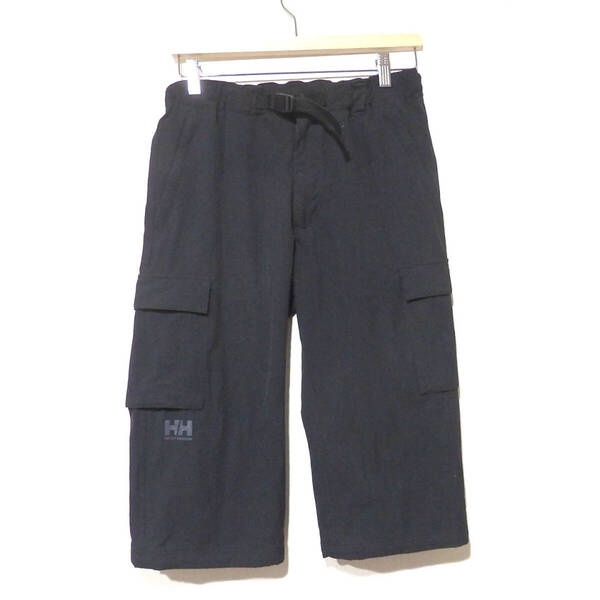 【送料無料】ヘリーハンセンハーフパンツ/ナイロン 黒 Sサイズ アウトドア 別布欠品あり HELLY HANSEN