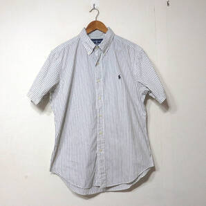 【送料無料】ラルフローレン半袖シャツ/Lサイズ ストライプ柄 POLO RALPH LAUREN