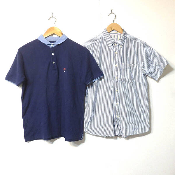 【送料無料】グラニフ半袖シャツ2枚セット/Sサイズ ポロシャツ ボタンシャツ Design Tshirts Store graniph