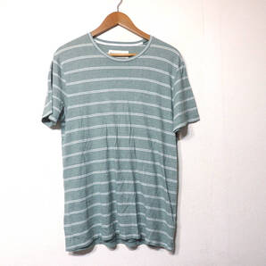 【送料無料】アバクロンビー&フィッチTシャツ/ボーダー グリーン Mサイズ Abercrombie&Fitch