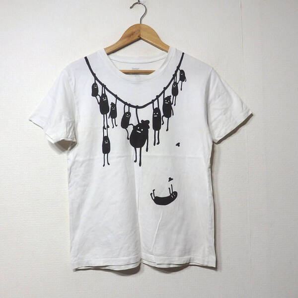 【送料無料】グラニフTシャツ/シャドーモンスター Sサイズ 白 ビューティフルシャドー Design Tshirts Store graniph