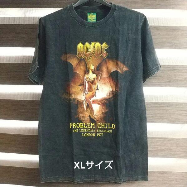 ACDC 半袖Tシャツ バンド ヴィンテージ メタル パンク ロック XL ピグメント ヴィンテージ