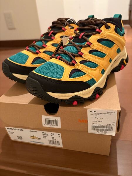 【新品】MERRELL メレル MOAB3 SYN GTX サイズ26.5cm 箱 タグ付き ゴアテックス イエロー