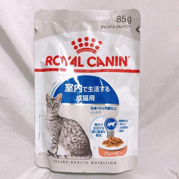 猫まっしぐら ロイヤルカナン 猫 インドア グレービー室内で生活する ウェット 85g 19個 #鍵しっぽネコの森キャットフード