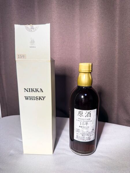 【未開栓】NIKKA ニッカ 原酒 15年 シングルカスク 北海道余市蒸溜所限定 ウイスキー 500ml 59% 箱付