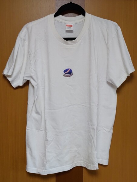 中古 Mサイズ Supreme Bottle Cap シュプリーム ボトルキャップ Tシャツ 半袖 白