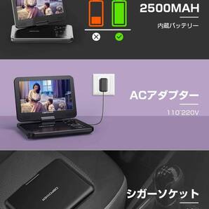 5時間連続再生可能10.5インチポータブルDVDプレーヤー