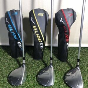 MIZUNOミズノ ゴルフ ワンレングス フェアウェイウッド SURE DD 2.0 FW Rシャフト 3W 5W 7W 3本セット ヘッドカバー付属