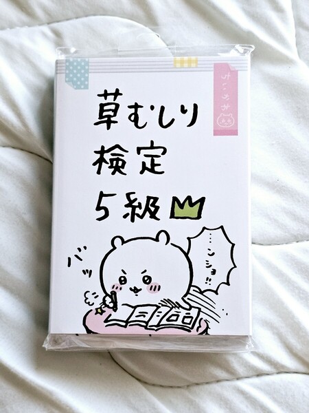 匿名 草むしり検定5級 パタパタメモ ちいかわ ハチワレ うさぎ