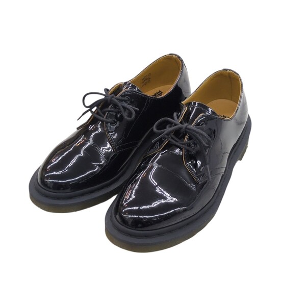 Dr.Martens × BEAMS ドクターマーチン ビームス 別注 21713 エナメル パテントレザー UK5 24cm ブラック レザー シューズ 3ホール