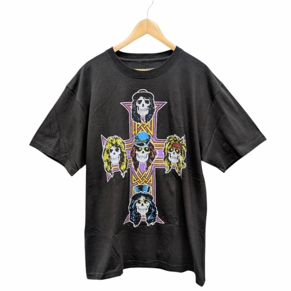美品 Guns N’ Roses ガンズアンドローゼズ Tシャツ 2025年 TOUR アリーナ限定 両面プリント バンドT ロックT ブラック サイズ L