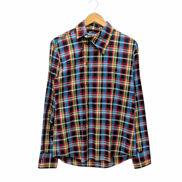 Vivienne Westwood MAN ヴィヴィアン ウエストウッド マン 長袖変形シャツ チェック 149023 サイズ 48