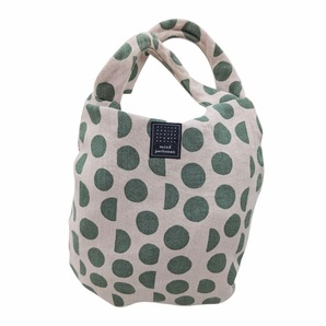 mina perhoen egg bag ミナペルホネン エッグバッグ palkeet 22SS ナチュラルベージュ グリーン 裏地付き