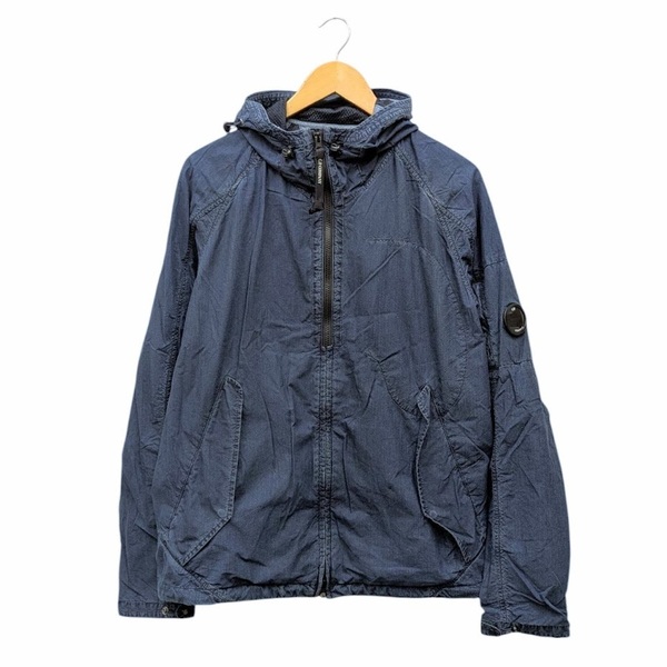CP Company シーピーカンパニー ナイロンジャケット フーディ ジップパーカー ブルー 04CMOW085A サイズ 50