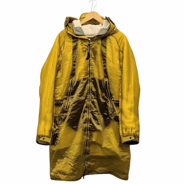C.P. Company Kan-D Lens Taylon L Hooded 09CMOW218A シーピーカンパニー ゴーグルコート ボアライナー付き イエロー系 サイズ 50