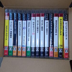 【動作確認済】B27 PS3 ゲームソフトまとめ売り14本 デッドライジング2 みんなのゴルフ5 ガンダム無双 ヴァンキッシュ バイオハザード