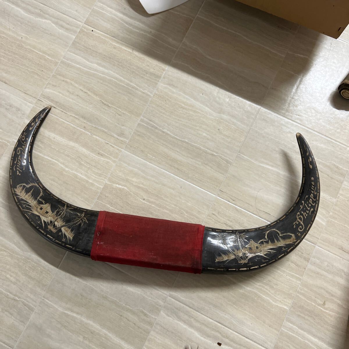 水牛の角　インテリア　186cm送料込み‼️ 水牛の角 インテリア 186cm送料込み‼️ 楽天市場】水牛・角